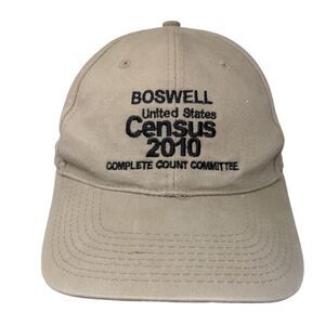 Boswell United States Census 2010 Strapback Hat Tan One Size Daystone